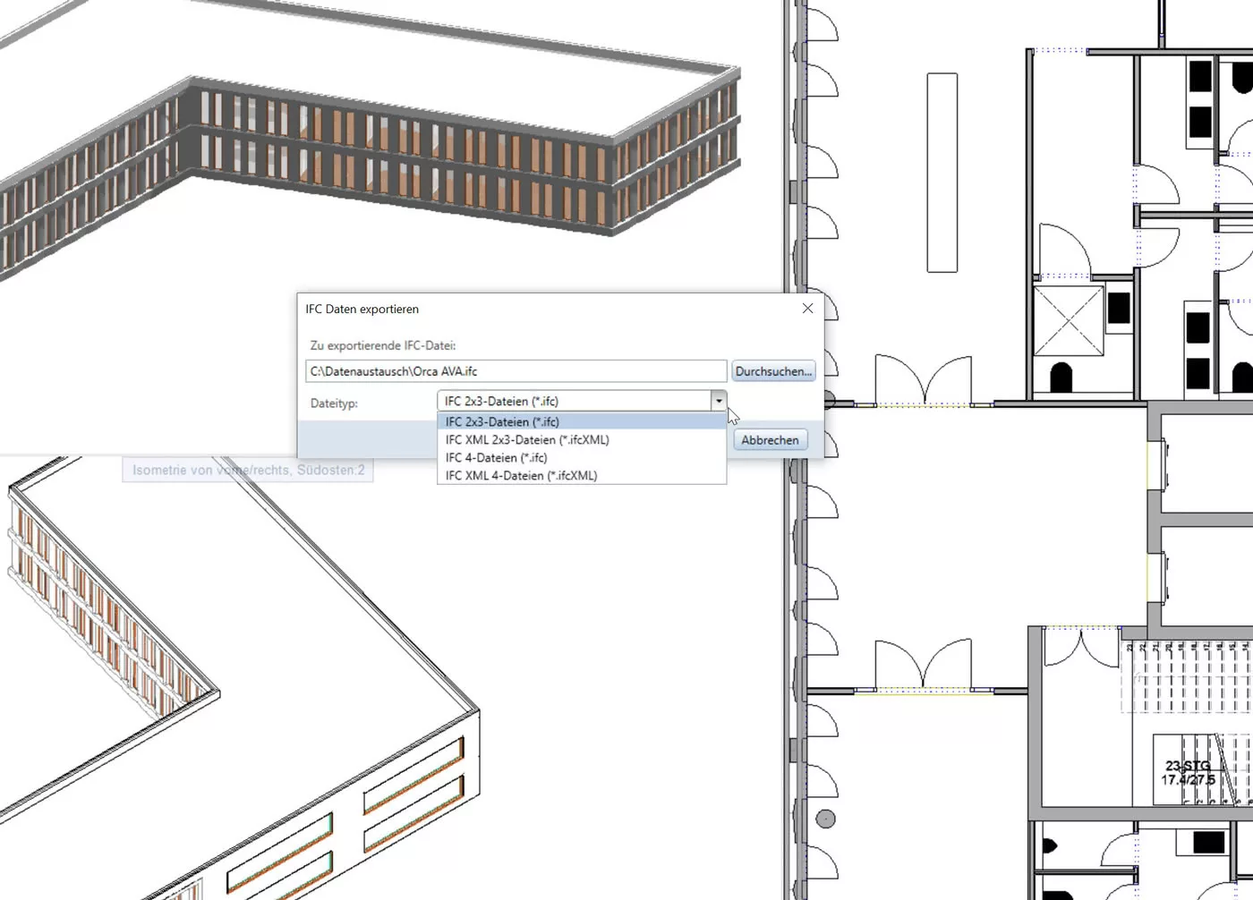 1 Allplan Ifc Export Versionsauswahl Screenshot