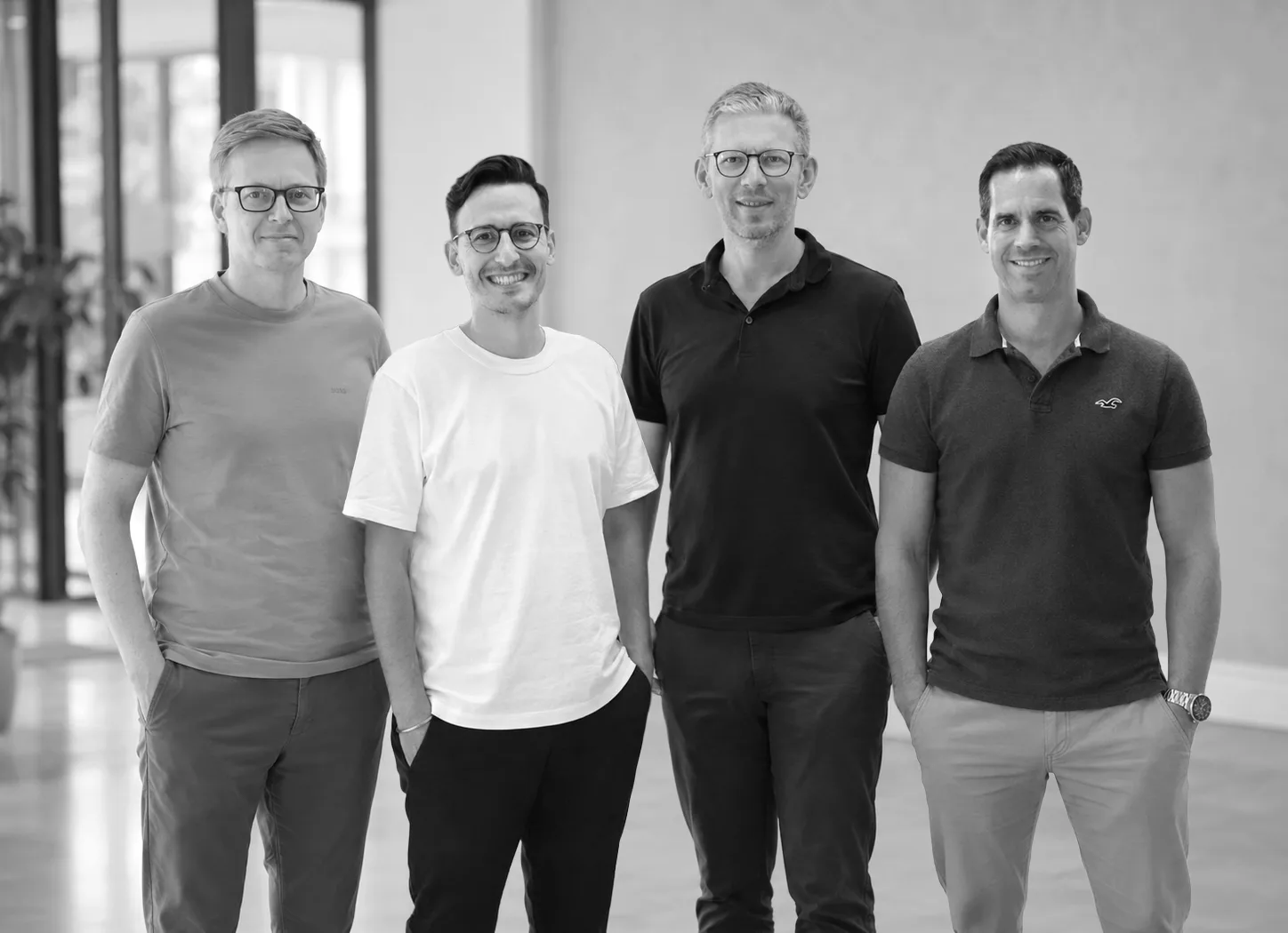 Führungsteam der Orca Group: Jörg Dersch (CPO), Clemens Weidenbach (CEO), Oliver Nützel (CCO), Matthias Werner (CFO